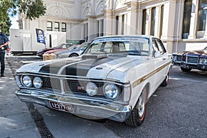 Vintage Ford 351 GT car at Motorclassica